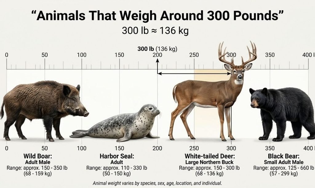 Animals That Weigh Around 300 Pounds