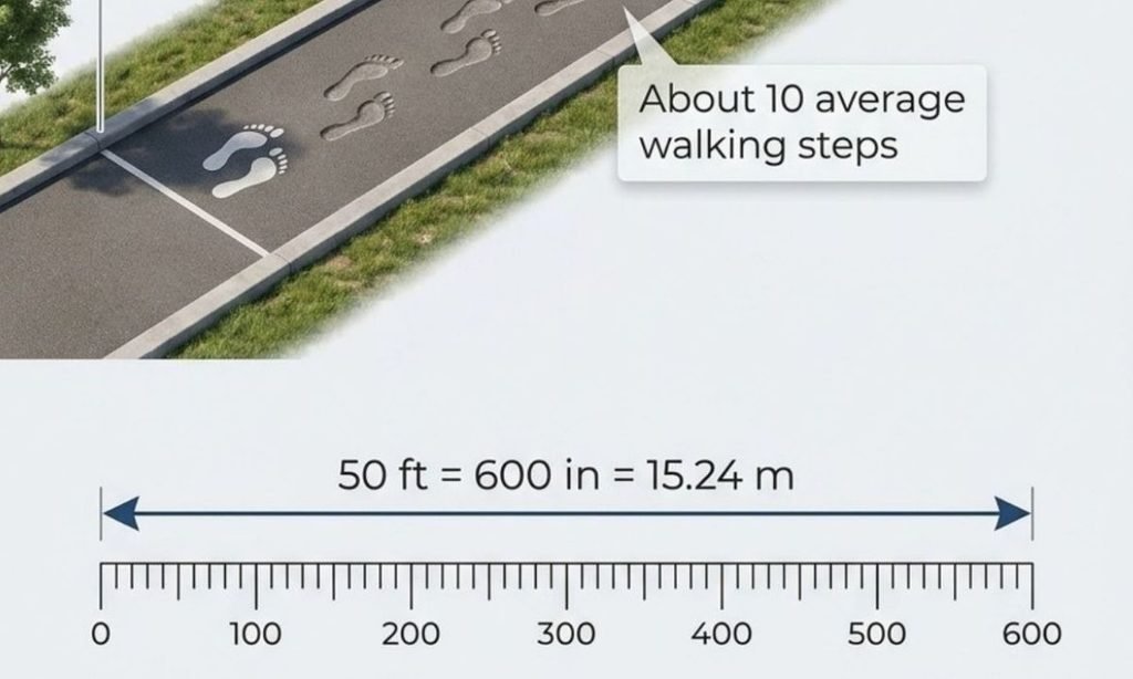 How Far Is 50 Feet for Walking and Measuring