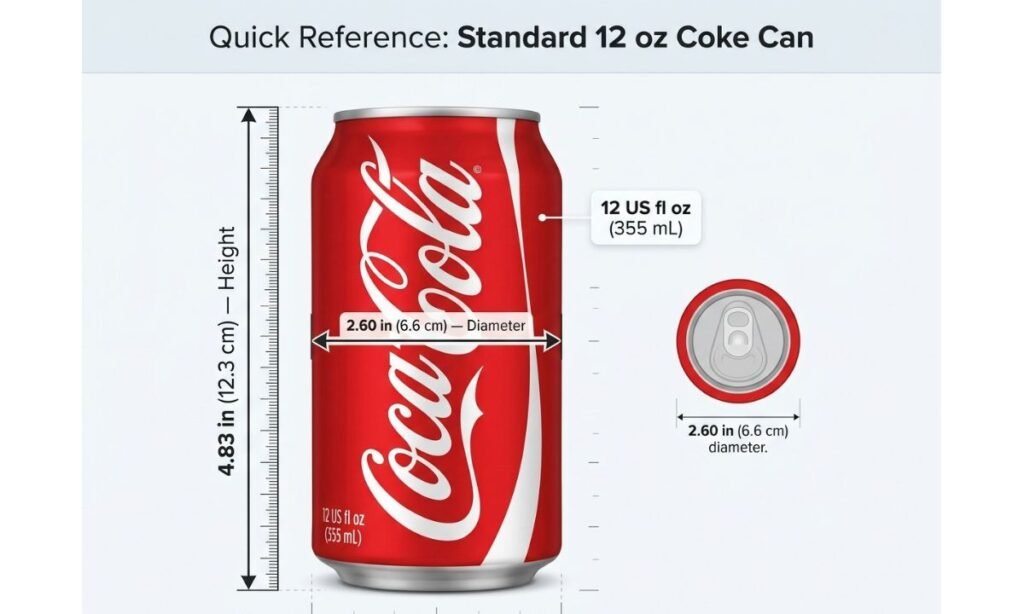 Quick Reference Standard 12 oz Coke Can