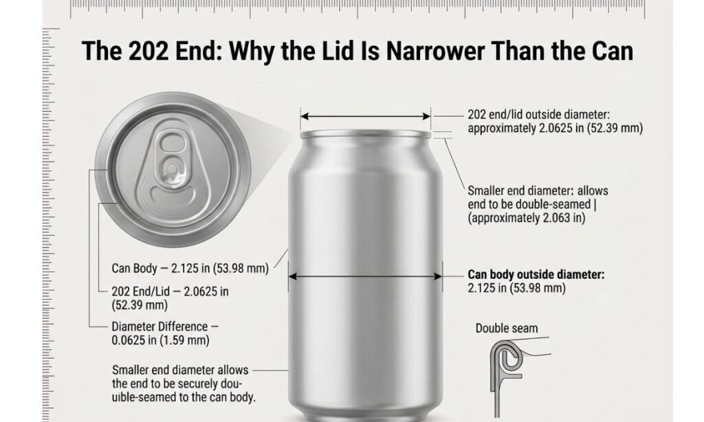 The 202 End Why the Lid Is Narrower Than the Can