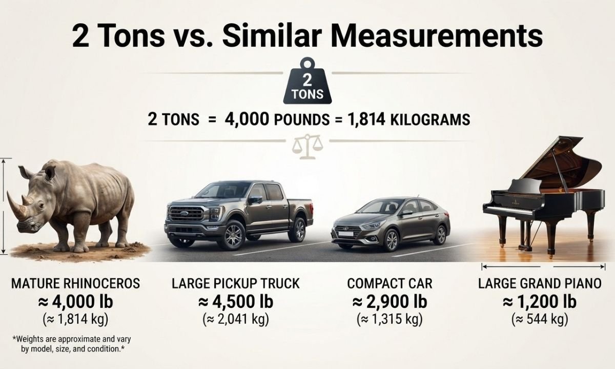 2 Tons vs. Similar Measurements