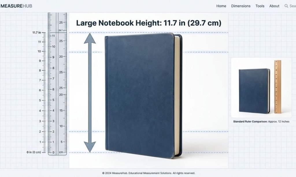 8. Large Notebook Height