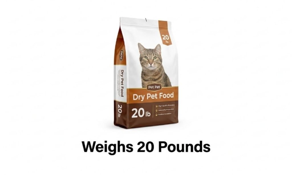 A 20-Pound Bag of Dry Pet Food