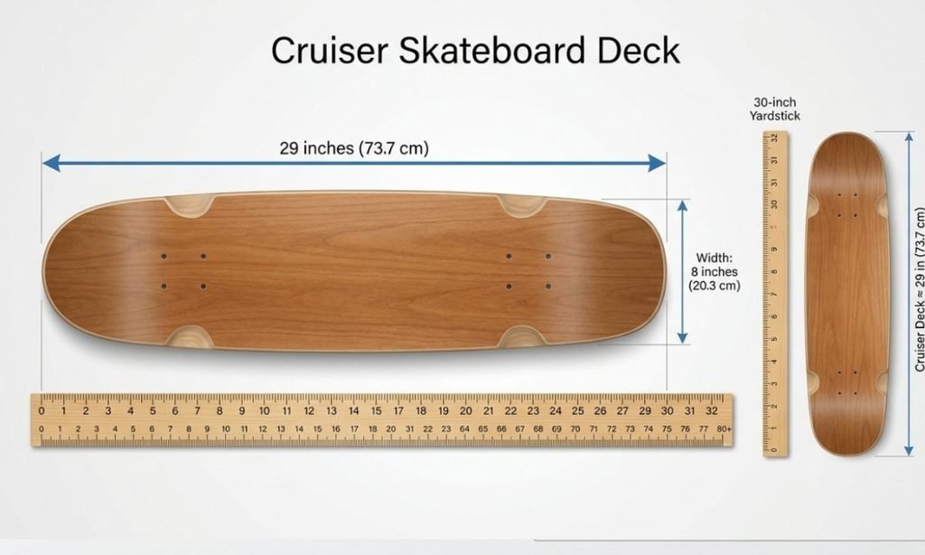 Cruiser Skateboard Deck Size