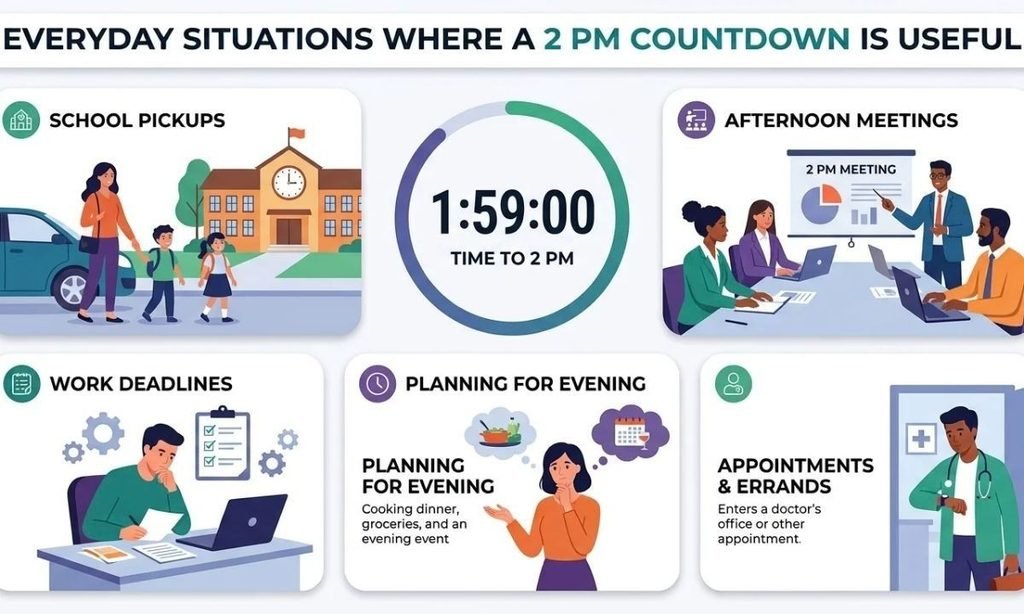 Everyday Situations Where a 2 PM Countdown Is Useful 