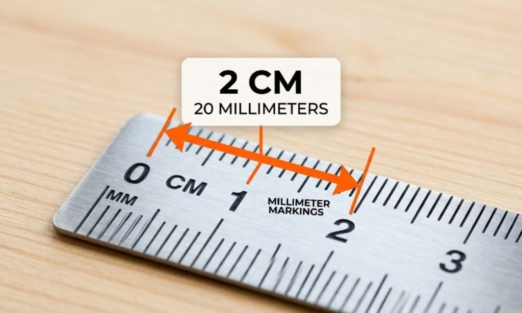 How Big is 3 cm on a Ruler