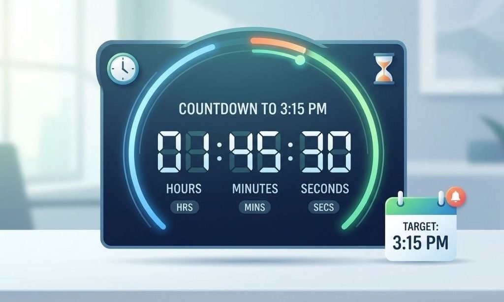How Long Until 3 15 PM on the Countdown