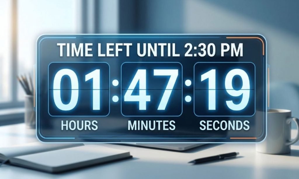 How Much Time Is Left Until 230 PM A Second-by-Second Look