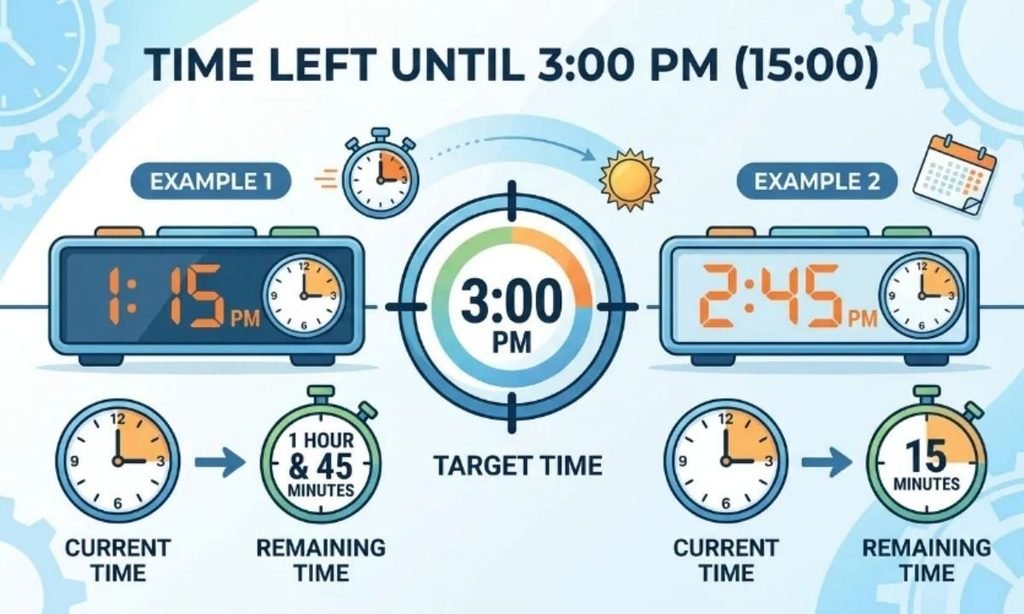 How Much Time Is Left Until 300 PM From the Current Time