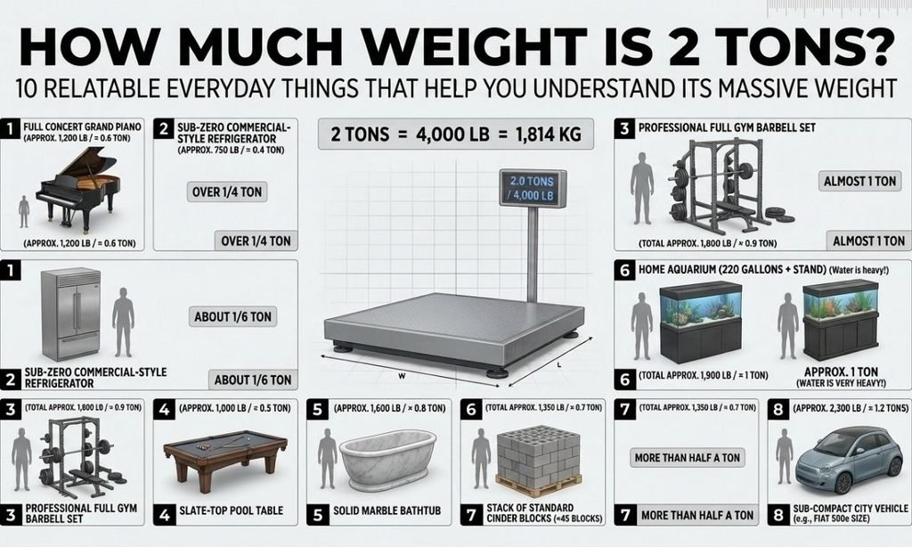 Much Weight Is 2 Tons Compared to Everyday How Objects