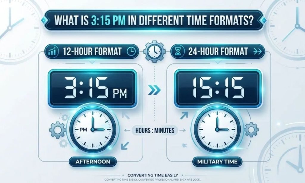 What Is 315 PM in Different Time Formats