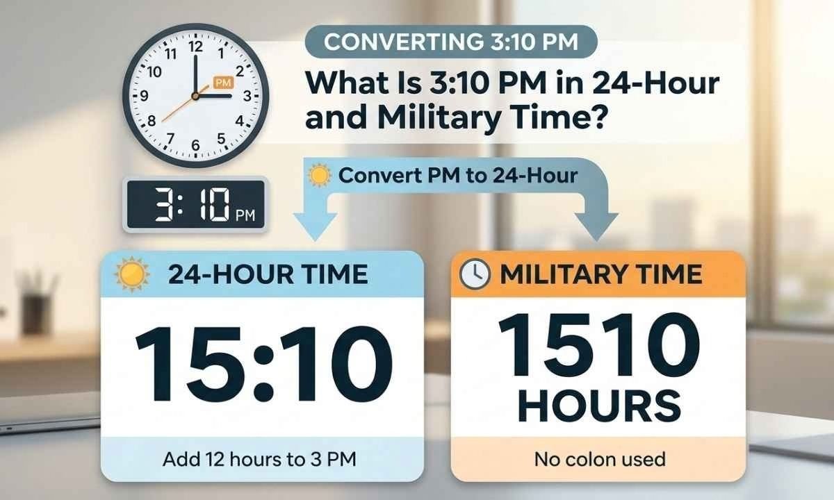 What Is 310 PM in 24-Hour and Military Time
