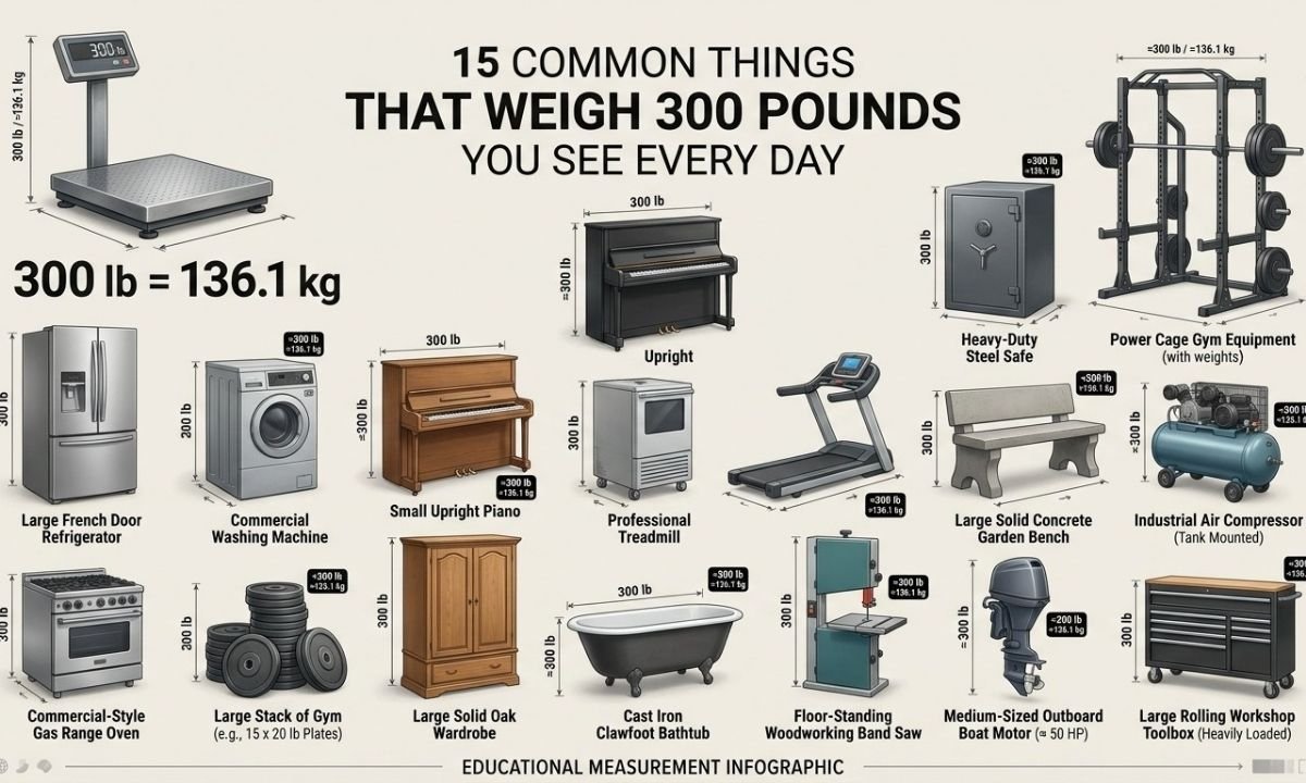 things that weigh 300 pounds