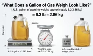gasoline weight per gallon