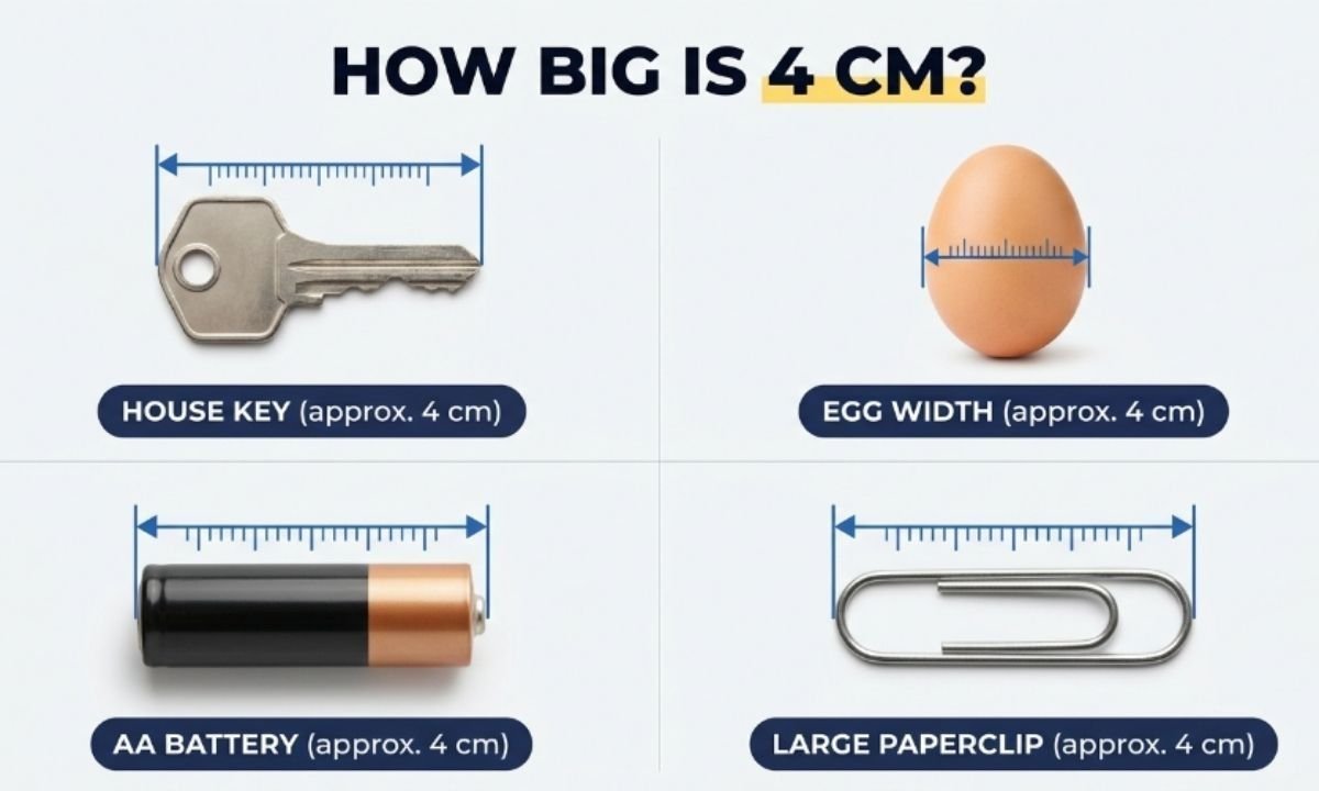 how big is 4 cm