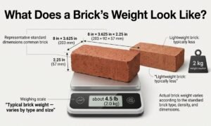 how much does a brick weigh