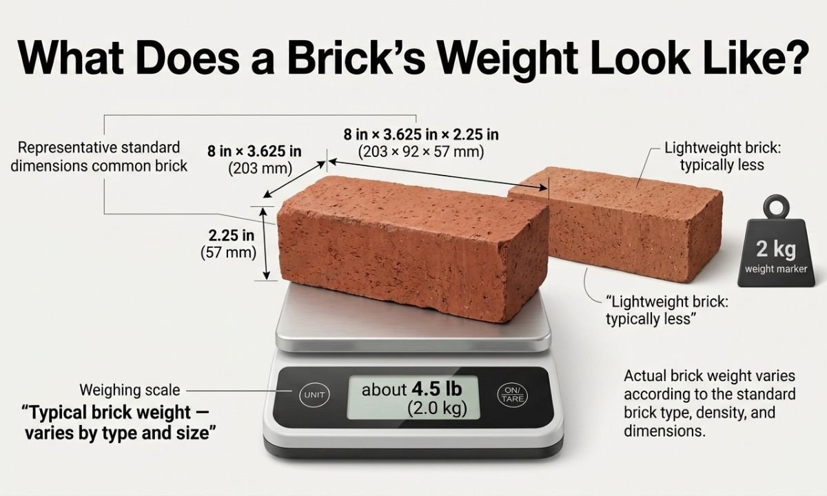 how much does a brick weigh