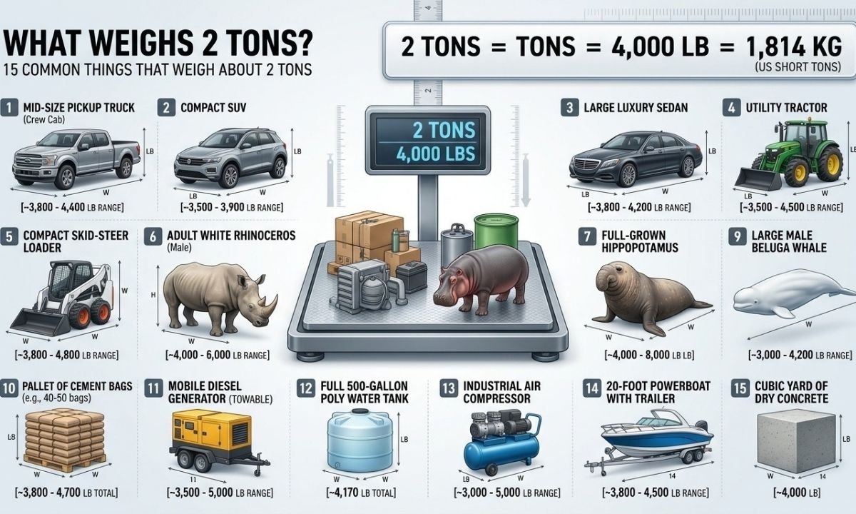 how much is 2 tons